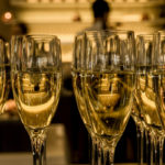 Champagne flutes on a table: champagne region episode