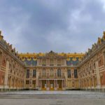 Versailles Château courtyard; day trip to versailles from paris