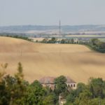 country landscape in the Gers in southern France; the rules of driving in france