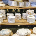 a display of various regional cheeses at a cheese specialty store: french cheese episode