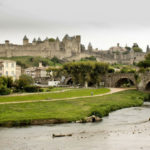 Carcassonne France seen from a distance