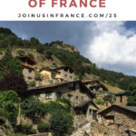 Scenic street and rustic homes in Andorra