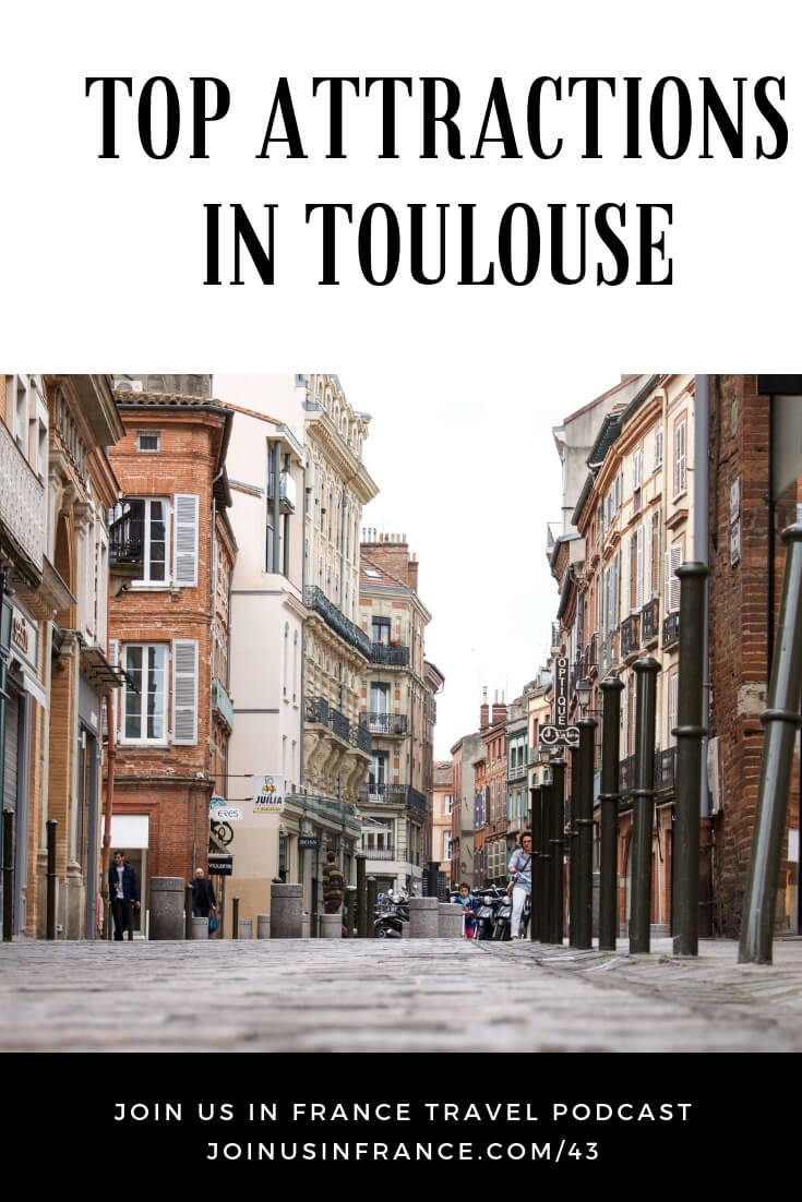 What are the top attractions in Toulouse, France? Toulouse is a vibrant youthful city with plenty of great restaurants and bars. But it is also a place where you can admire the Saint-Sernin Basilica, Capitole square and the reception gallery