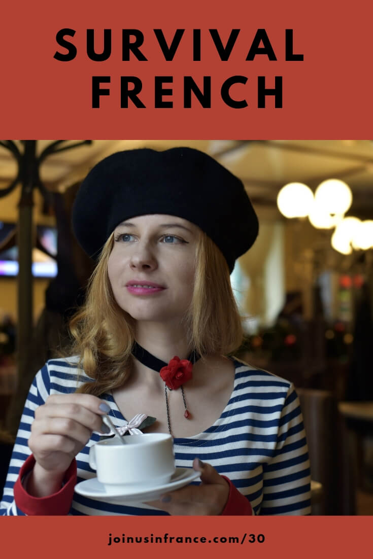Are you ready for the Survival French Challenge? These are the 20 magic words any visitor needs to have a great time in France. Learn them, it's easier than you think! #survivalfrench #learnfrench #frenchlanguage #frenchforbeginners