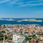 Overall view of Marseille, France in the day time