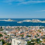 Overall view of Marseille, France in the day time