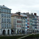 Bayonne houses on the banks of the river