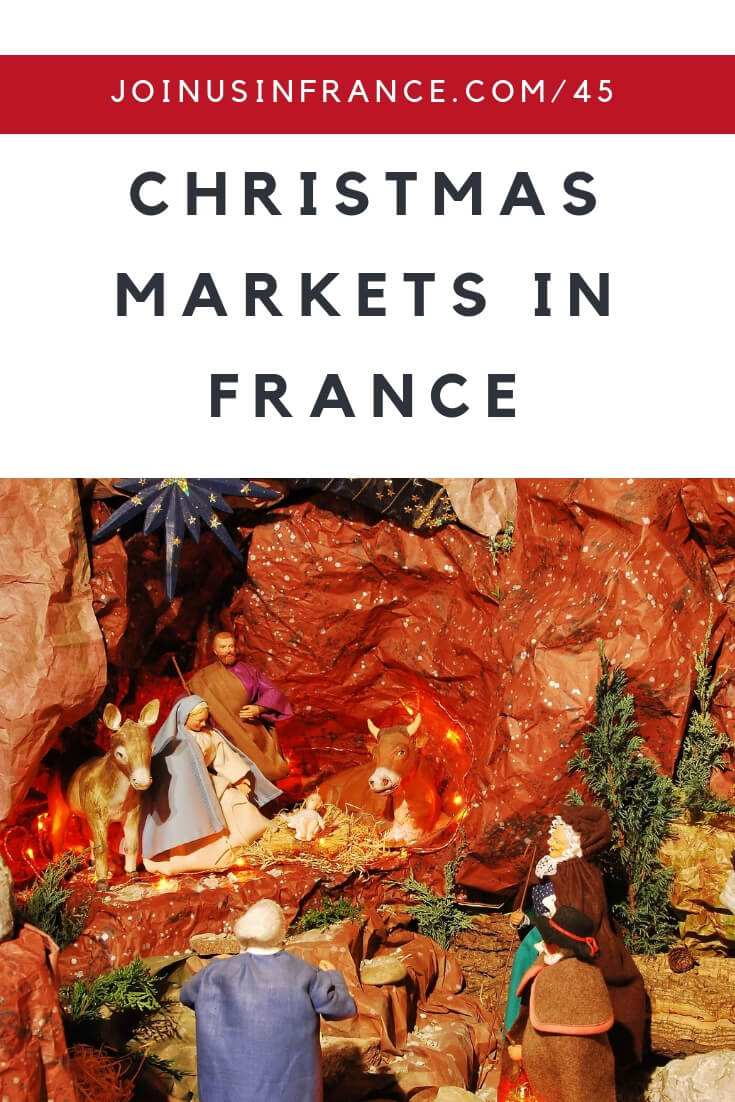 Thinking about visiting France around Christmas time? You should definitely learn about Christmas Markets in France so you can decide if you'd like to visit some of them in person! The history of Christmas Markets goes back to the 1300s in Germnay, with the Alsace region in France following soon after. But not all Christmas Markets are made equal. Some are a lot bigger and a lot better than others #Christmas #France #Alsace #Paris #Provence #Santons #Creche