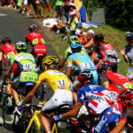 group of cyclists during the Tour de France