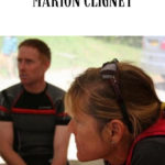 Marion Clignet talking with other competitors at a race