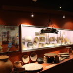 display of chocolate-making implements at the chocolate museum in Paris