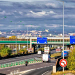 freeway entrance for the toll road that leads to Lyon