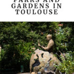 Statue of Saint Exupery talking to the Little Prince: parks and gardens in toulouse episode