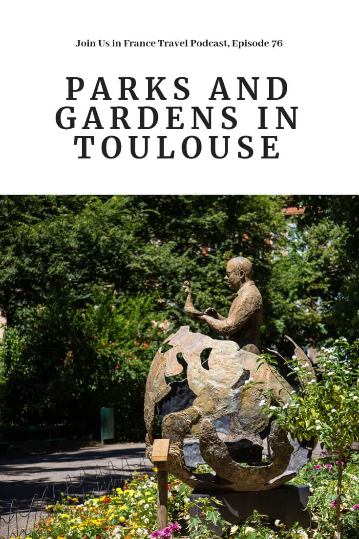On today's show Elyse tells us how long ago Toulouse was an overcrowded medieval city with dirt roads, no running water, no sanitation, and no public parks. But don't despair, it's a lot better today!
