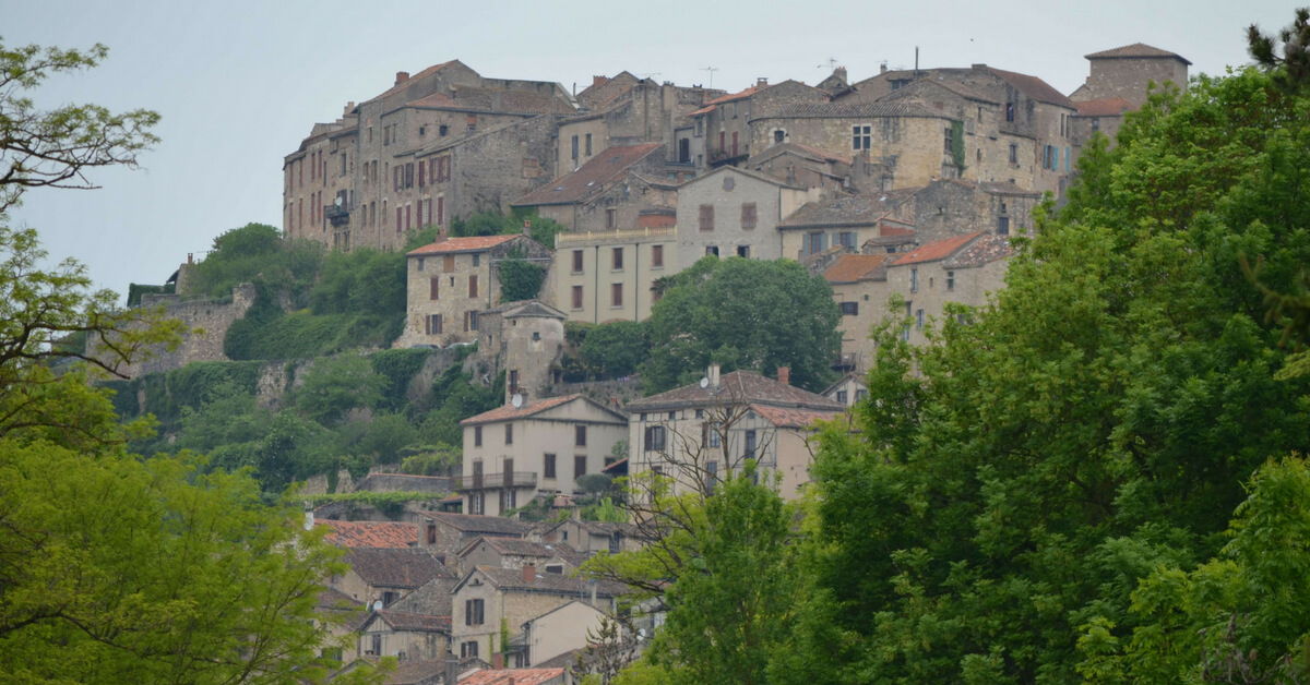 the hilly village of cordes-sur-ciel