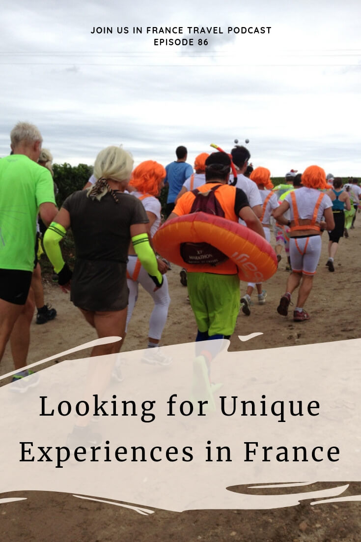 For those of us who have visited France many times it's important to keep things fresh. Janice shares ideas of activities that will make you feel like you're experiencing France for the first time again because she's always looking for unique experiences in France: cooking classes, marathons, concerts, French classes, and she never stays at hotels. #travel #podcast #JoinUsInFranceTravelPodcast #france