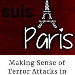 Je Suis Paris red poster with eiffel tower: terror attacks in france episode