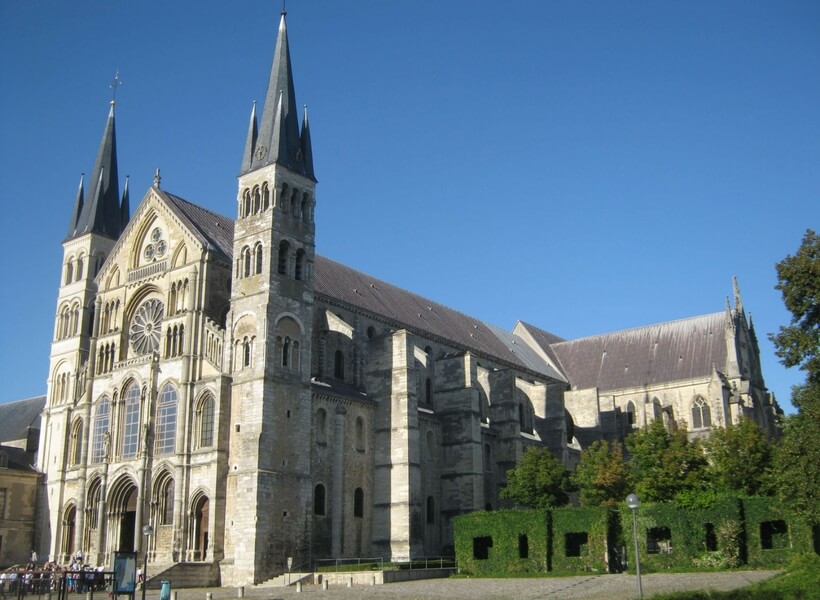 Cathedral of Saint Rémy in Reims; six day trips from Paris