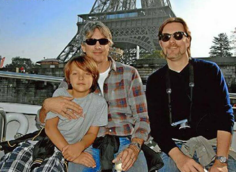 Two Dads in Paris: family photo