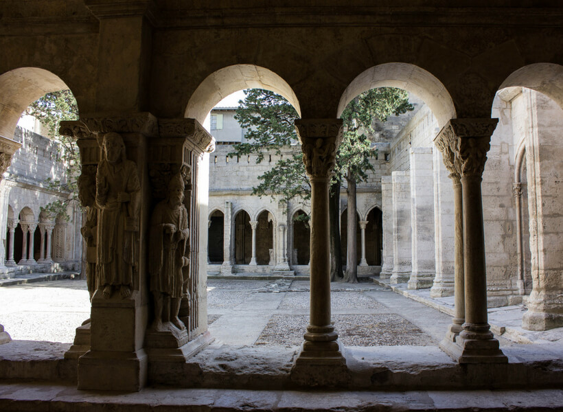 cloister in the Camargue and Gard area