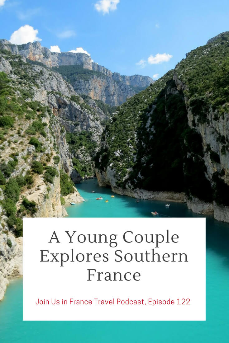 Looking for a beautiful off the beaten track area in France? Here is one, the Verdon Gorge! In this episode we also discuss the charms of Provence and Carcassonne and share tips on how to get the right information for your own trip to southern France.