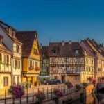 Canal and half-timbered houses in Colmar
