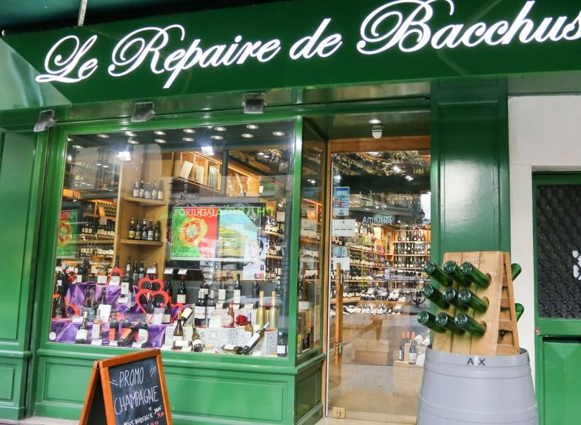 wine shop of the wine museum in paris