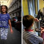 Paris with Children: Alex's children at the eiffel tower and jumping on a paris street