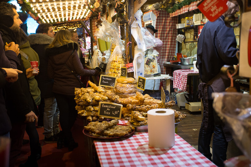 bread vendor at the Paris Christmas Market