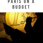 golden euro coin and person in shaddow with pen and paper: paris on a budget episode