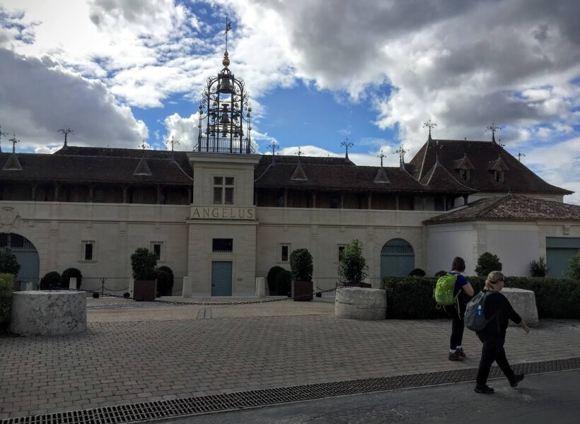 chateau Angelus winery in the bordeaux countryside