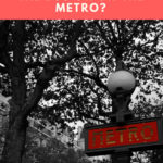 paris metro sign