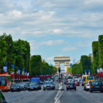 cars on the champs elysees in paris