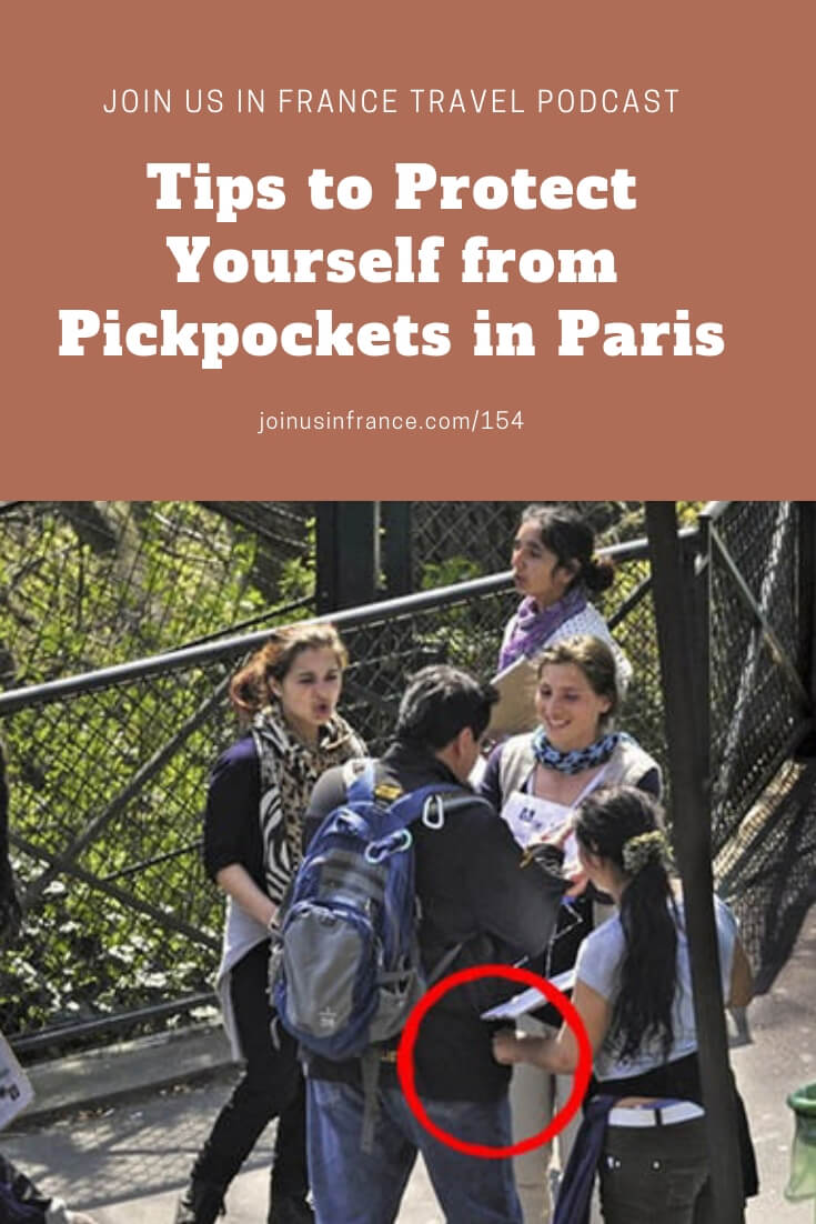 Tourists are often an easy target for pickpockets. In this episode of the podcast we reveal simple steps you can take to make it harder for thieves to rob you in Paris. You'll learn how to recognize scams and the best ways to avoid them. There are a lot of things you can do to mitigate the risk! #pickpockets #paris #france #thieves #scams #safety #travel #podcast #JoinUsInFranceTravelPodcast