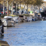 canal de la robine, unesco world heritage site that crosses the city of Narbonne