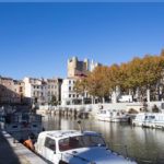 canal de la robine, unesco world heritage site that crosses the city of Narbonne