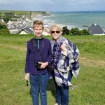 Normandy with Teenagers, Nancy and her son Henry