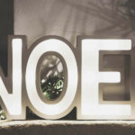 Sign that says "Noël" which means Christmas in French. Christmas in france episode.