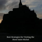 Shadow of the Mont Saint Michel on a cloudy day