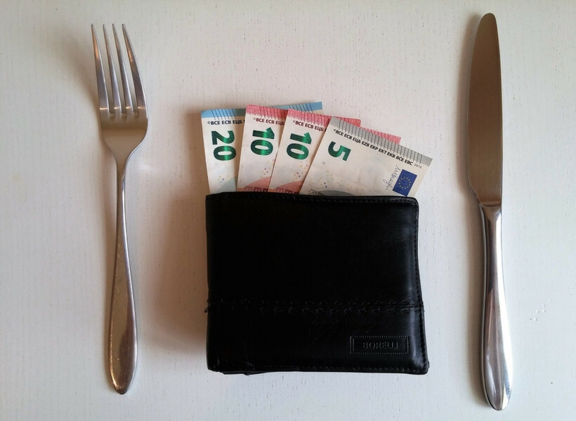 wallet, money, fork and knife; 10 things you didn't know about France but you should