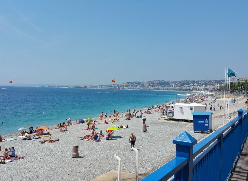 beach in Nice, France; 10 things you didn't know about France but you should