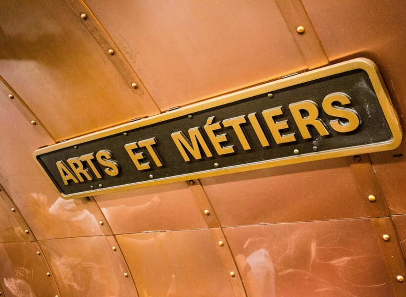 arts et métiers metro station in paris; 10 tips for getting around in paris