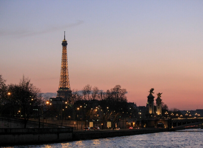 10 things to do in paris for first time visitors; Eiffel Tower from the Bateaux Mouches