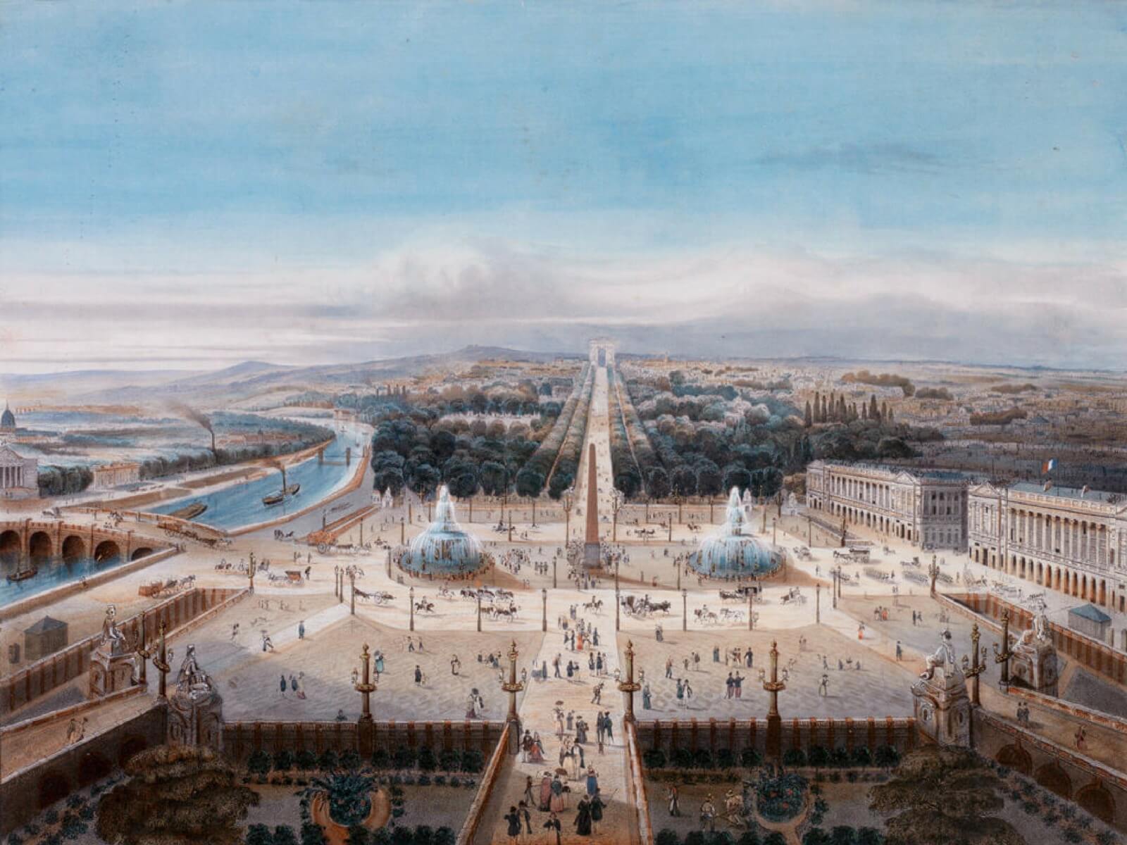 Paris Historical Axis at the Belle Époque 