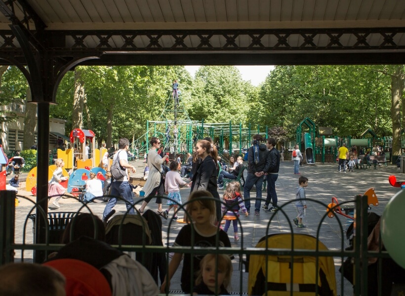 Gated Children's Playground at the Luxembourg Gardens