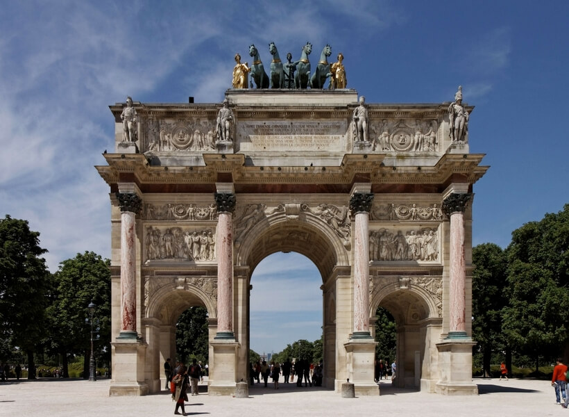 Arc de Triomphe du Carrousel; Paris Historical Axis