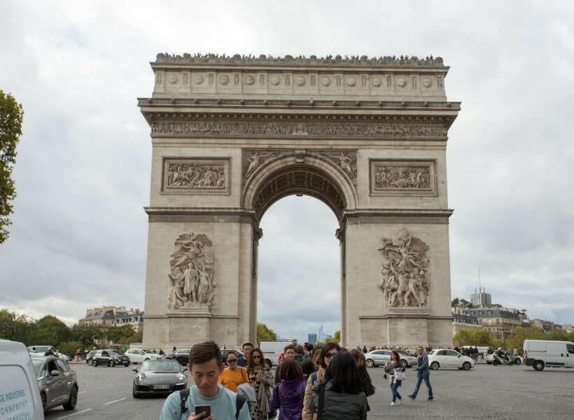 Arc de Triomphe de l'Étoile; Paris Historical Axis