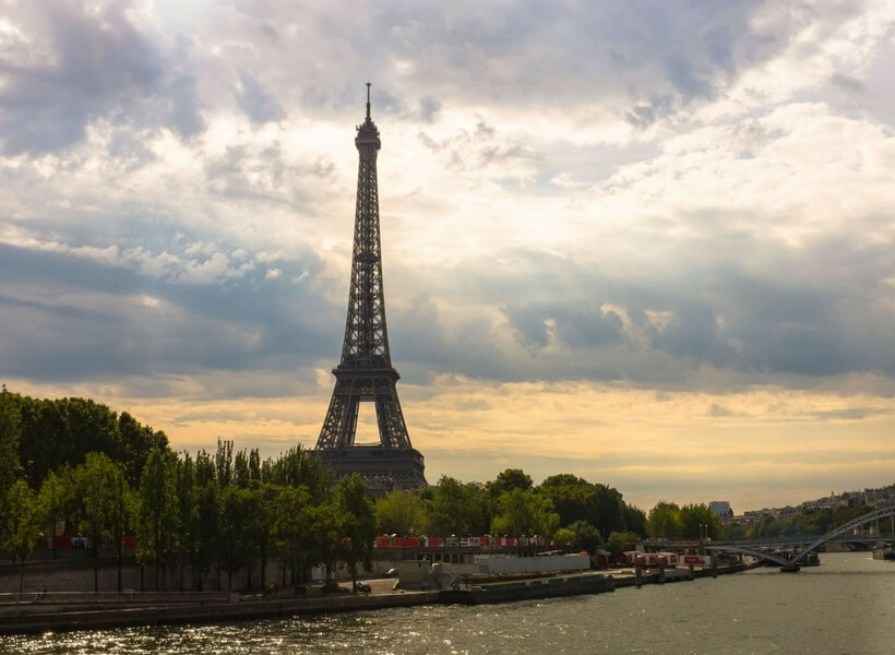 seine river and eiffel tower: one day in paris