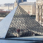 pyramid of the louvre seen from inside the louvre museum