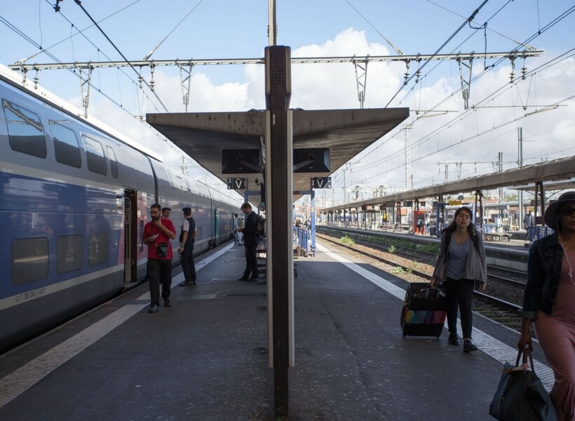 train platform in france